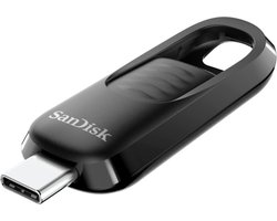 SanDisk SDCZ480-256G-G46, 256 Go, USB Type-C, 3.2 Gen 1 (3.1 Gen 1), Slide, 6,5 g, Noir