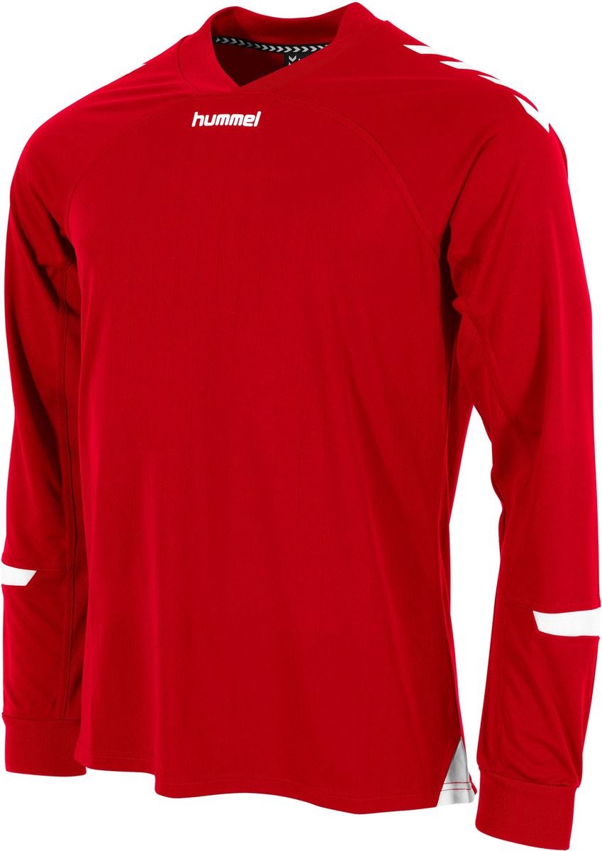 Hummel Fyn Voetbalshirt Lange Mouw Heren - Rood / Wit | Maat: XXL