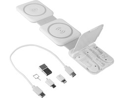 Fontastic 263446 Opvouwbare draadloze oplaadstation - Magnetisch - 15W - Geschikt voor Qi Apparaten