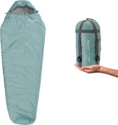 Where Tomorrow Camping Slaapzak Klein & Licht - Mummieslaapzak met zak - 220 x 80 x 50 cm - Lichtblauw
