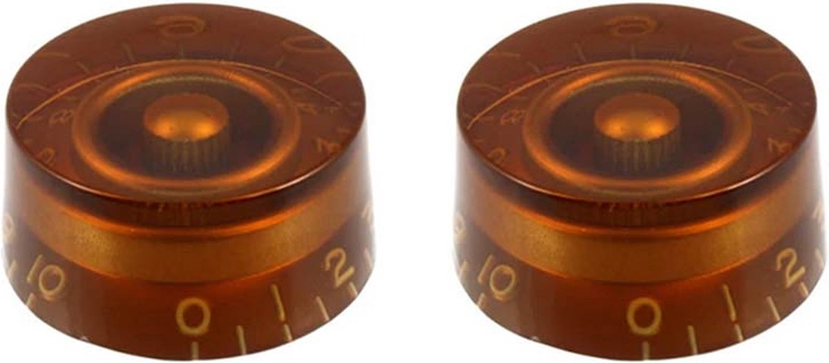Allparts PK0130022 Vintage Amber Snelknoppen (set van 2)