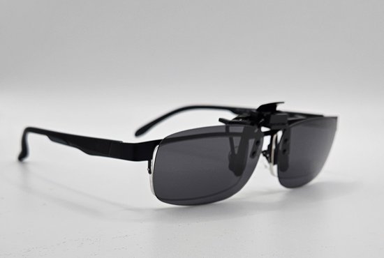 Clip on zonnebril UV400 cat. 3, aluminium voorhanger, brilclip, voorzetbril, gepolariseerde bruine brilclip / unisex zonnebril / Clip aan / Aland optiek van Aland Optiek — afbeelding 5