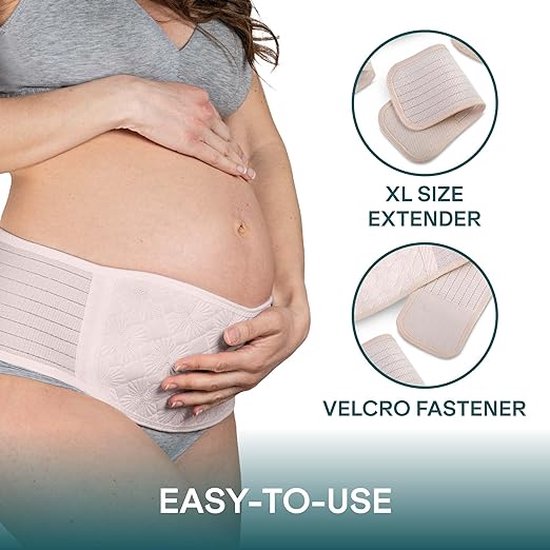 Mammy Vrouwen Zwangerschapsbuikband - Licht en Ademende Buiksteunband voor Zwangere Vrouwen One Size
