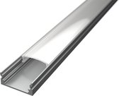 LED Strip Profiel - Velvalux Profi - Zilver Aluminium - 1 Meter - 17.4x7mm - Opbouw