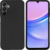iMoshion Hoesje Geschikt voor Samsung Galaxy A15 (4G) / A15 (5G) Hoesje Siliconen - iMoshion Color Backcover - Zwart