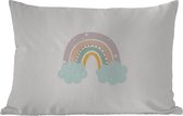 Buitenkussens - Tuin - Regenboog - Sterren - Stippen - Wolken - Kinderen - 50x30 cm