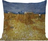 Buitenkussen Weerbestendig - Oogst in de Provence - Vincent van Gogh - 50x50 cm