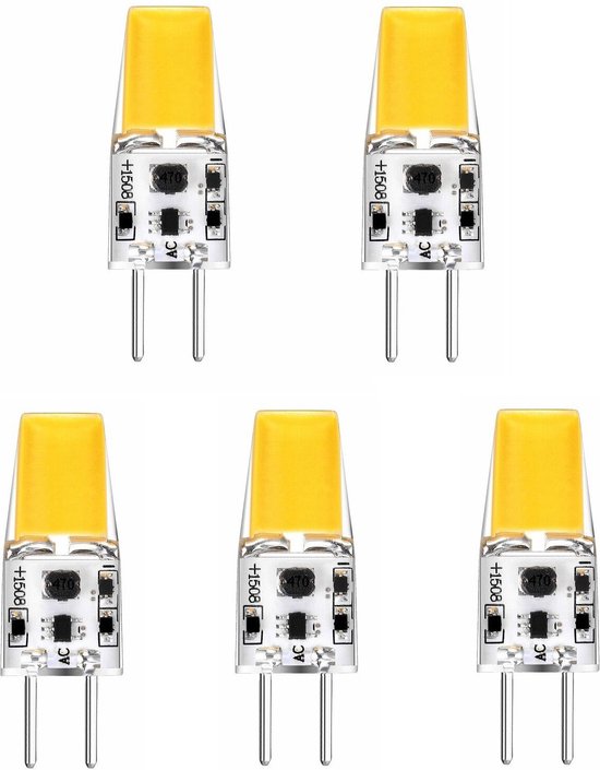 5 pièces Ledmaxx LED GY6.35 12V 2,5W 200lm 2700K Ø1,25x3,75cm Non Gradable