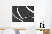 Wanddecoratie Metaal - Aluminium Schilderij Industrieel - Lijn - Minimalisme - Design - 80x60 cm - Dibond - Foto op aluminium - Industriële muurdecoratie - Voor de woonkamer/slaapkamer