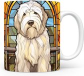 Mok met Engelse herdershond Beker voor koffie of tas voor thee, cadeau voor dierenliefhebbers, moeder, vader, collega, vriend, vriendin, kantoor