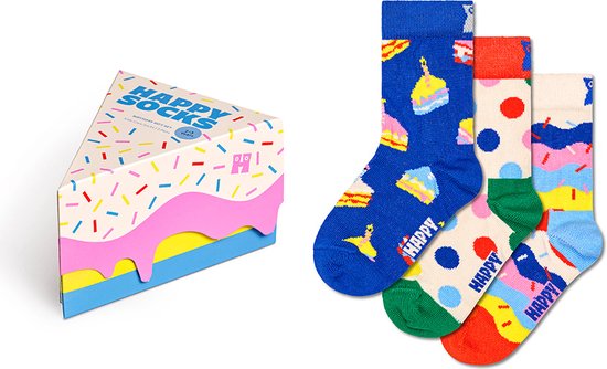 Happy Socks kids giftbox 3P sokken birthday multi - 28-31