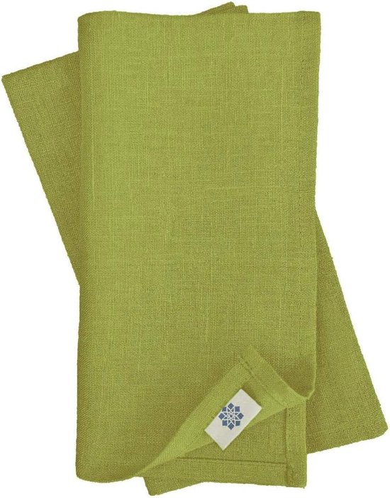 NOUS Living tafelkleed gestreept groen (150x250 cm