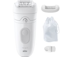 Braun Silk·épil 5 - Epilator Voor Eenvoudige Ontharing - Langdurig Gladde Huid - 5-011 - Wit/grijs