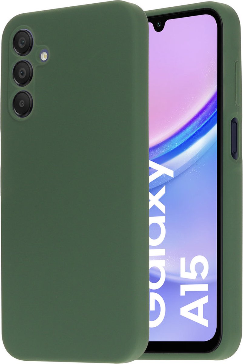Mobiparts hoesje geschikt voor de Samsung Galaxy A15 - Siliconen - Groen