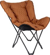 Bol.com Bo-Camp Camping - Vlinderstoel - Himrod - Inklapbaar - Kleikleurig aanbieding