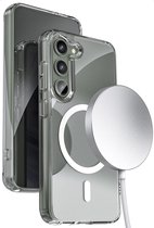Casemania Hoesje Geschikt voor Samsung Galaxy S23 FE - Transparant - Anti Shock Back Cover - Geschikt voor Magsafe