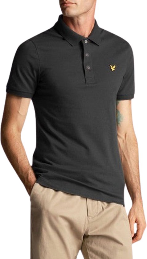 Lyle & Scott Polos & T-shirts Homme Polo uni - Grijs - Taille XS