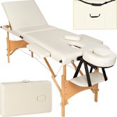 Table de massage mobile 3 zones 3 cm + sac de transport beige 401465