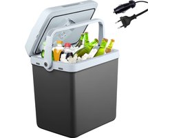 AREBOS Koelbox - Koelbox Elektrisch 12V 230 Volt - Koelbox Auto - 25L - Antraciet