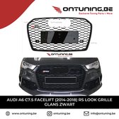 Audi A6 C7.5 Facelift (2014-2018) RS Look Grill Glans Zwart