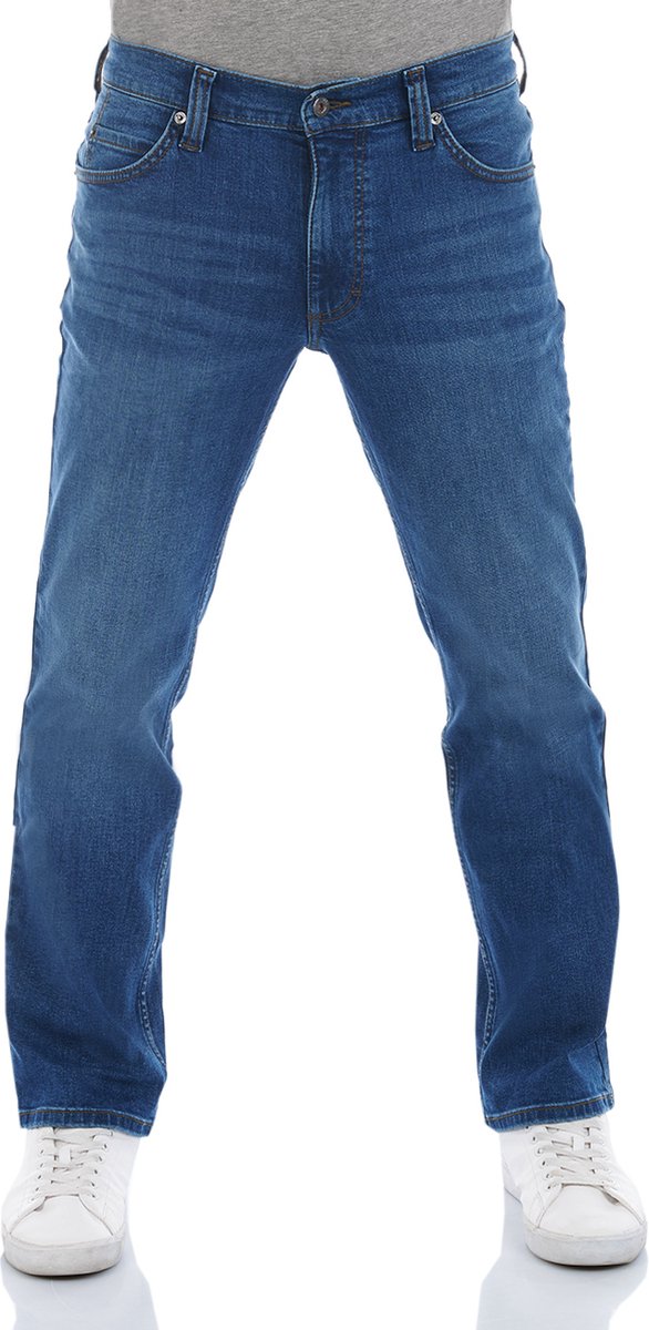 Mustang Heren Jeans Broeken Tramper regular/straight Fit Blauw Volwassenen Denim Jeansbroek