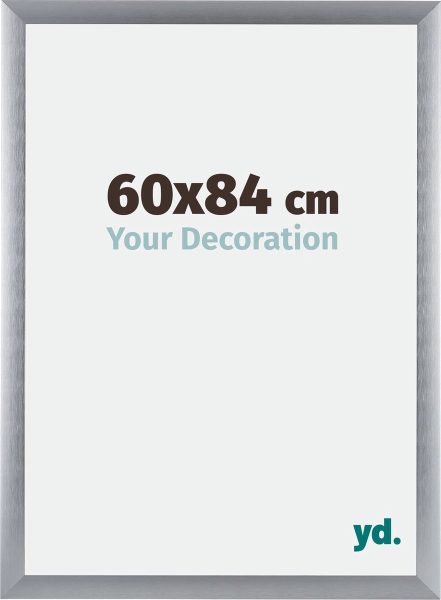 yd. Your Decoration - Fotolijst 60x84 cm - Aluminium - Zilver Geborsteld - Tucson