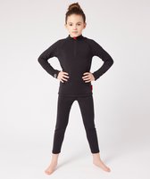 Damart - T-shirt col zippé Comfort Thermolactyl 4, enfants - Enfants - Zwart - 4 ANS