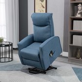 Fauteuil met staande hulp, massagestoel met afstandsbediening, ontspanning leunstoel met voetsteun, televisie fauteuil met zijzak