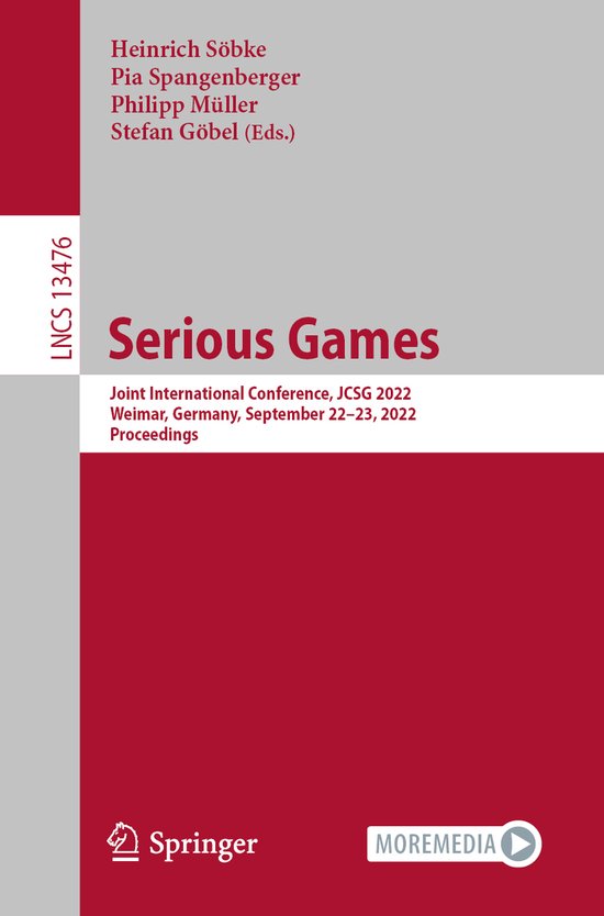 Lecture Notes in Computer Science13476- Serious Games - cover