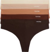 Bol.com Calvin Klein - Dames - 5-Pack Thong - NATURALS L aanbieding