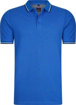 Mario Russo Polo shirt Edward - Polo Shirt Heren - Poloshirts heren - Katoen - 3XL - Klassiek Blauw