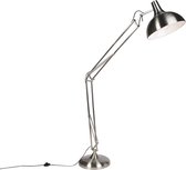 QAZQA Hobby fl - Moderne Vloerlamp | Staande Lamp - 1 lichts - H 1800 mm - Staal - Woonkamer | Slaapkamer