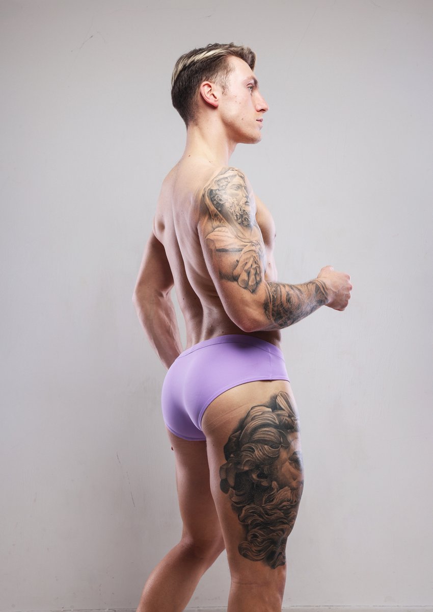 SUKREW Torrent Swim Brief Blueberry Milkshake - Heren Zwemslip - Zwem Slip voor Man - Mannen Brief — afbeelding 4