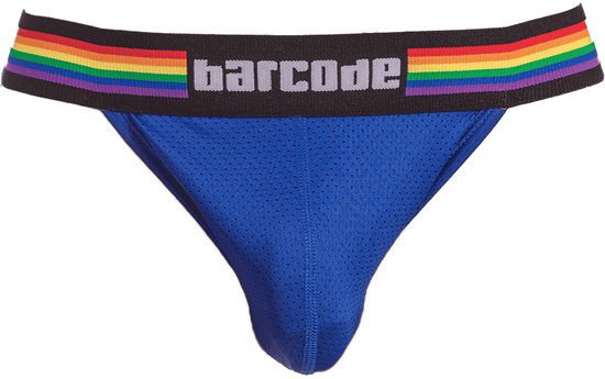 Barcode Berlin Pride Jockstrap Royal - MAAT M - Heren Ondergoed - Jockstrap voor Man - Mannen Jock