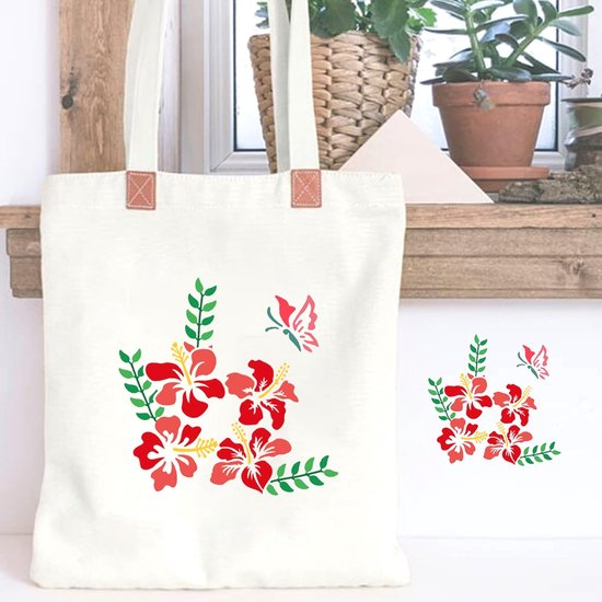 tuinhek grote bloem stencils-diy decoratie, bloem stencil voor tuinhek grote bloem stencils voor muur pioenroos sjablonen voor het schilderen op houten meubilair 2026 - € 15.99