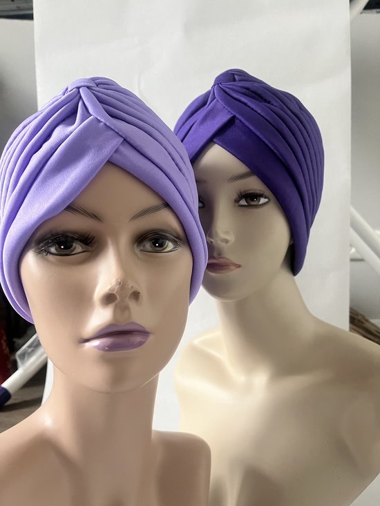 Hair4life - Bonnet chimio - Bonnet - Bonnet femme - Couvre-chef - Alopécie - Set de 2 - Duopack