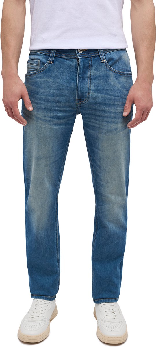 Mustang Heren Jeans Broeken OREGON SLIM K slim Fit Blauw 29W / 30L Volwassenen