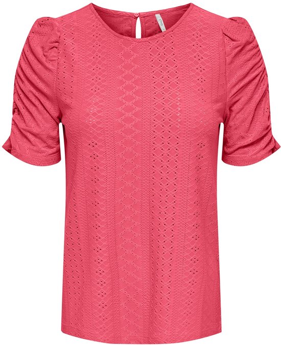 ONLY ONLSANDRA S/S PUFF TOP CS JRS Dames Top - Maat L