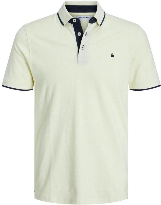 Jack & Jones Polo Jjepaulos Polo SS Noos 12136668 Vanille française Taille homme - M