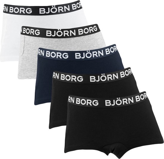 Björn Borg filles coton stretch 5P mini boxer basique multi - 146/152