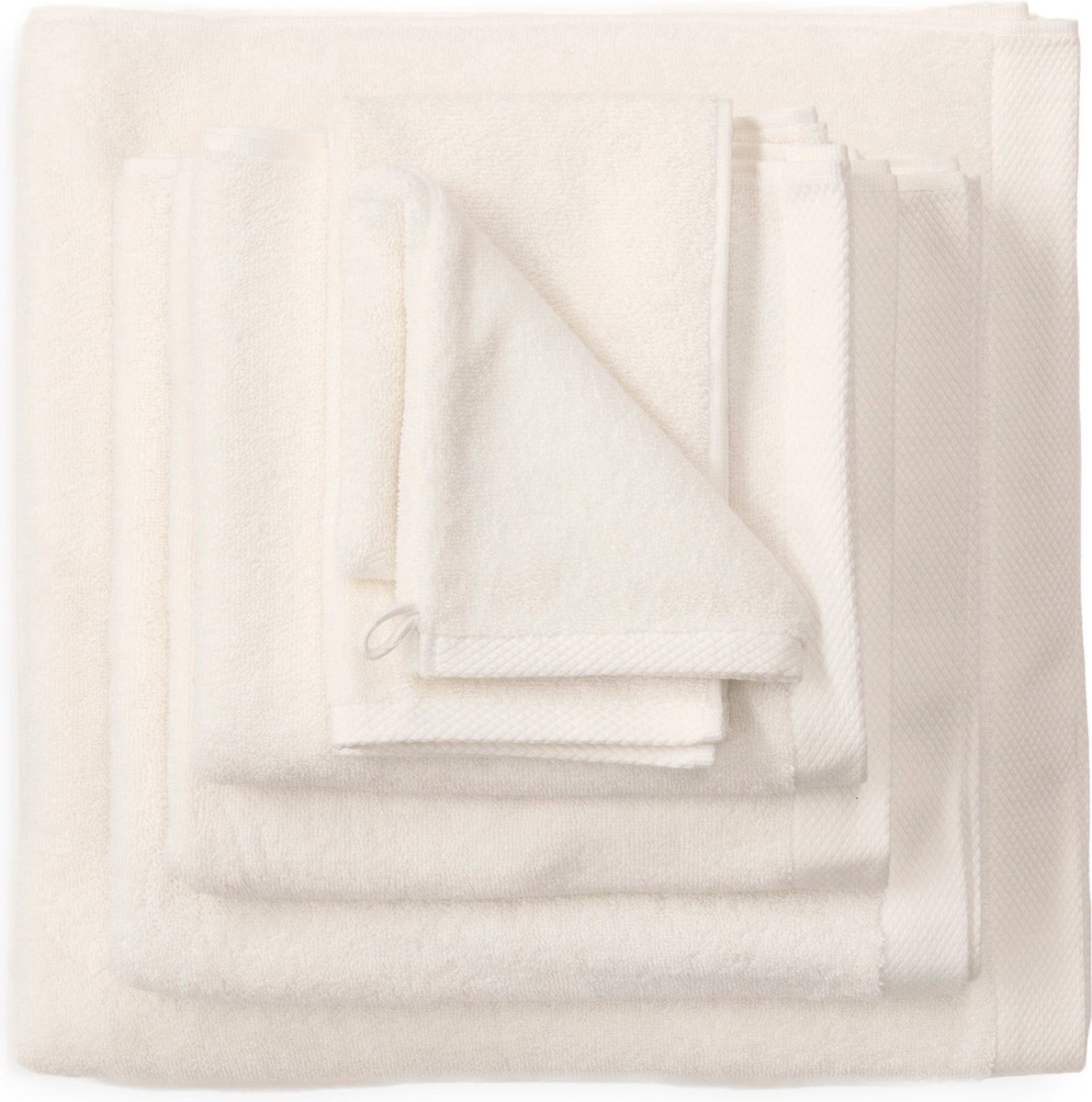 Heckettlane Premium Strandlaken - 90x180cm - set van 2 - 650 gm/m2 - Off-white
