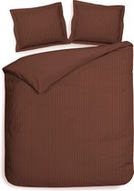 Heckett & Lane Banda - Housse de couette - Lit simple - 260x200/220 cm - Marron Marsala