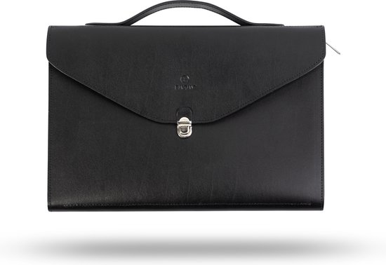 Porte-documents en cuir Baltan - Sac pour ordinateur portable - 15/16 pouces - Zwart - 41 x 31 x 2,5 CM