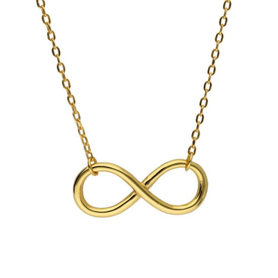 Ketting Goud met Infinity Hanger Dames - Gouden Ketting Oneindigheid Hanger Dames - Amona Jewelry