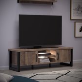 Trendteam- TV Meubel tv-meubel Emile | x 45 x 50 | Tobacco Brown Oak-decor - 166cm - Bruin