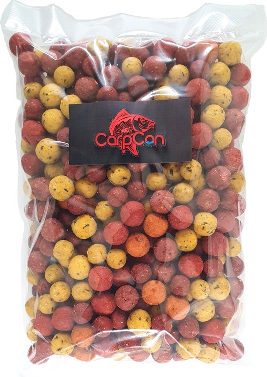 HQ Voerboilies Mix - 2kg - Readymade - 20mm - Verschillende kleuren en smaken - Karper Boilies - Lokvoer