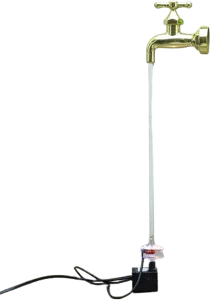 Zwevende Kraan met stromend Water - Fontein - Gezichtsbedrog - Grappig - Decoratie - Truc