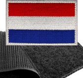 Patch Nederlandse vlag, klittenband, 8 x 5 cm, Nederlandse klittenbandbadge, vlaggenembleem patch met klittenbandsluiting, airsoft sticker, klittenband voor rugzakken, aangepaste geschenken