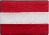 Geborduurde Oostenrijkse vlag om op te strijken/naaien