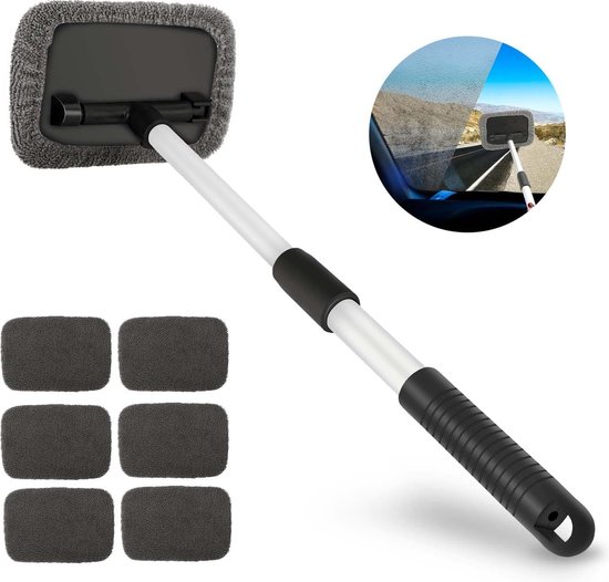 Outil De Nettoyage De Pare-brise De Voiture, Kit De Nettoyage De Glace Intérieur